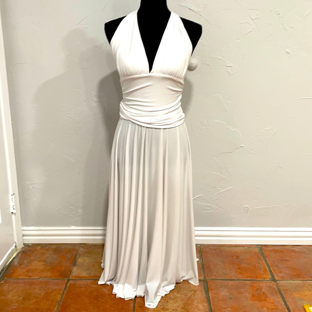 Luly K New York City White Dress Mid Calve Sz M